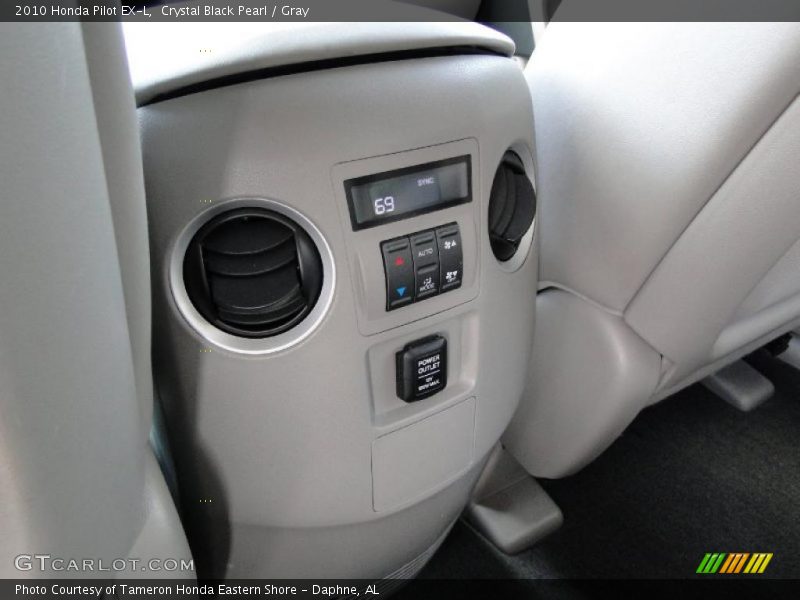 Crystal Black Pearl / Gray 2010 Honda Pilot EX-L