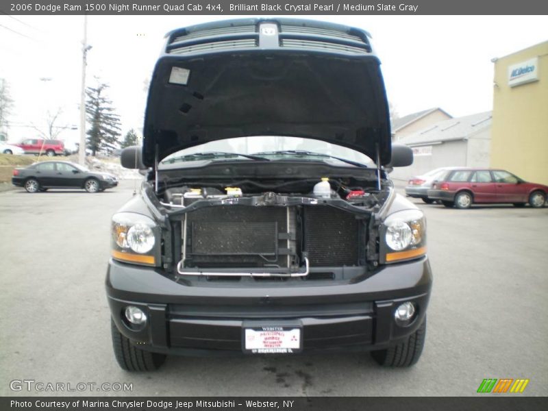 Brilliant Black Crystal Pearl / Medium Slate Gray 2006 Dodge Ram 1500 Night Runner Quad Cab 4x4