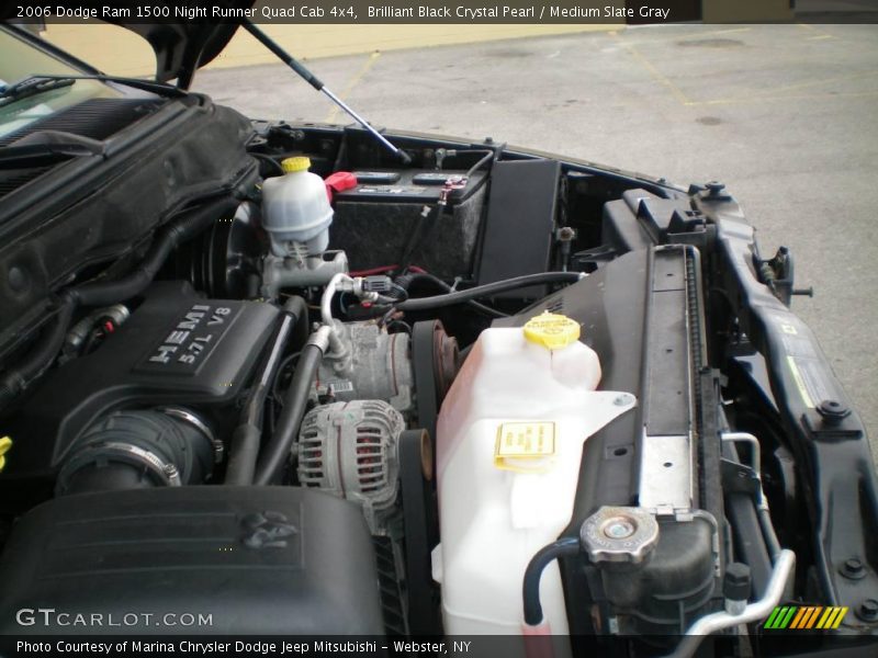 Brilliant Black Crystal Pearl / Medium Slate Gray 2006 Dodge Ram 1500 Night Runner Quad Cab 4x4