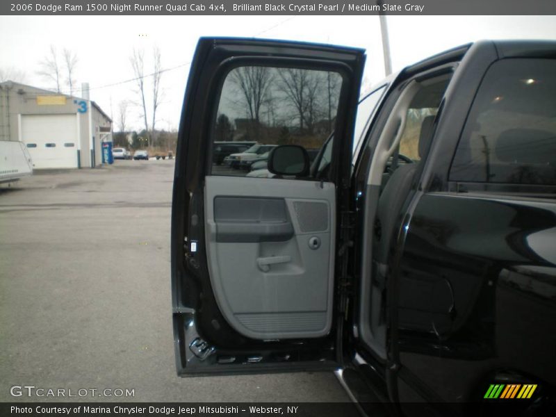 Brilliant Black Crystal Pearl / Medium Slate Gray 2006 Dodge Ram 1500 Night Runner Quad Cab 4x4