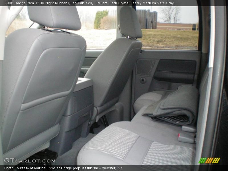 Brilliant Black Crystal Pearl / Medium Slate Gray 2006 Dodge Ram 1500 Night Runner Quad Cab 4x4