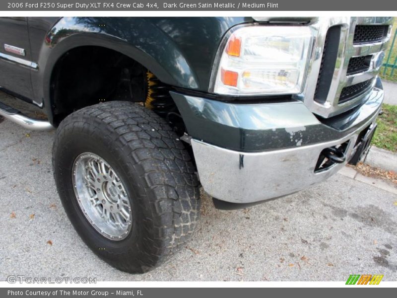 Dark Green Satin Metallic / Medium Flint 2006 Ford F250 Super Duty XLT FX4 Crew Cab 4x4