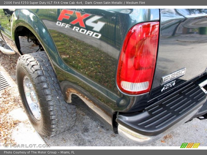 Dark Green Satin Metallic / Medium Flint 2006 Ford F250 Super Duty XLT FX4 Crew Cab 4x4