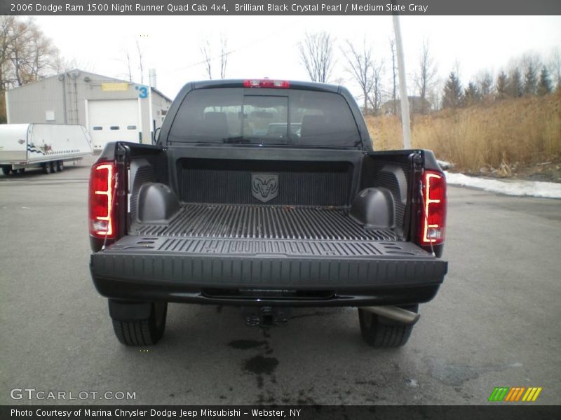 Brilliant Black Crystal Pearl / Medium Slate Gray 2006 Dodge Ram 1500 Night Runner Quad Cab 4x4