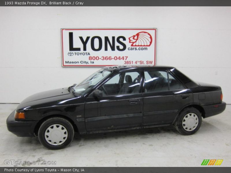 Brilliant Black / Gray 1993 Mazda Protege DX