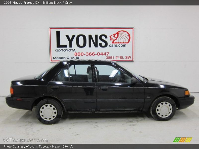 Brilliant Black / Gray 1993 Mazda Protege DX