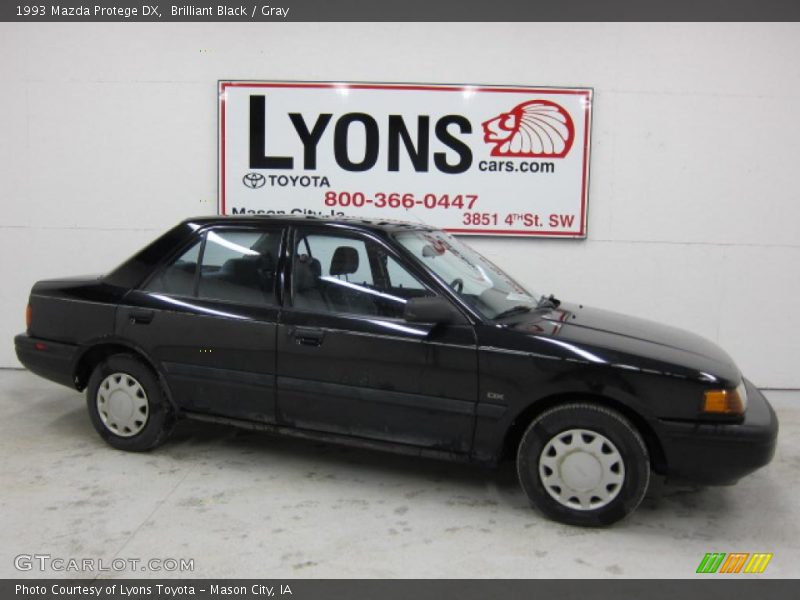 Brilliant Black / Gray 1993 Mazda Protege DX