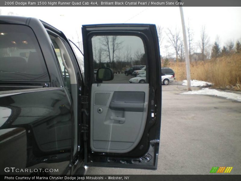 Brilliant Black Crystal Pearl / Medium Slate Gray 2006 Dodge Ram 1500 Night Runner Quad Cab 4x4