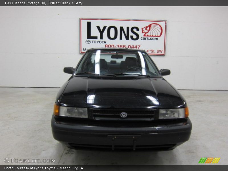 Brilliant Black / Gray 1993 Mazda Protege DX
