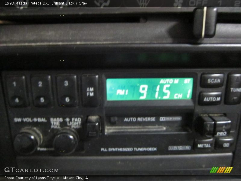 Brilliant Black / Gray 1993 Mazda Protege DX