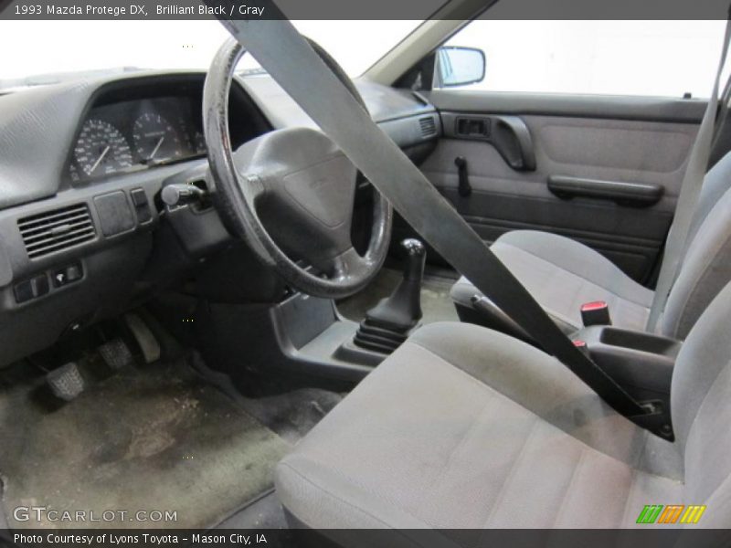 Brilliant Black / Gray 1993 Mazda Protege DX