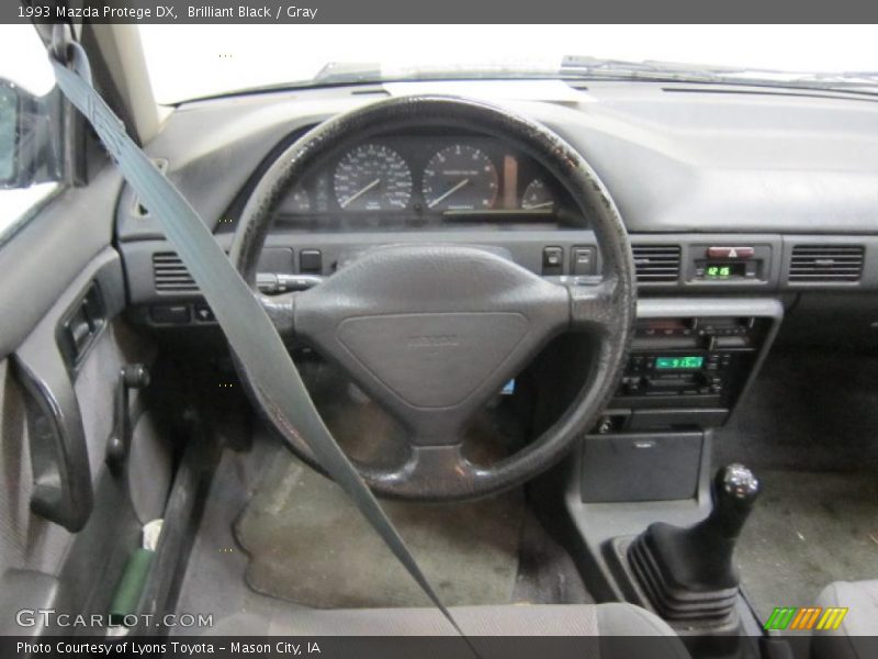 Brilliant Black / Gray 1993 Mazda Protege DX