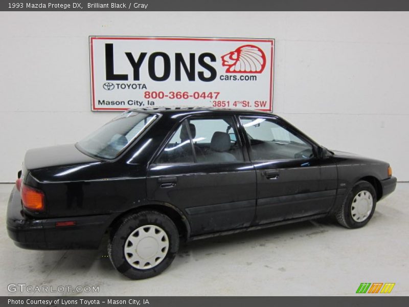 Brilliant Black / Gray 1993 Mazda Protege DX