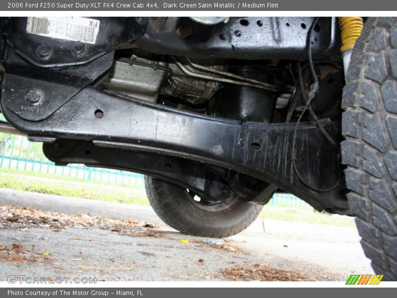 Dark Green Satin Metallic / Medium Flint 2006 Ford F250 Super Duty XLT FX4 Crew Cab 4x4