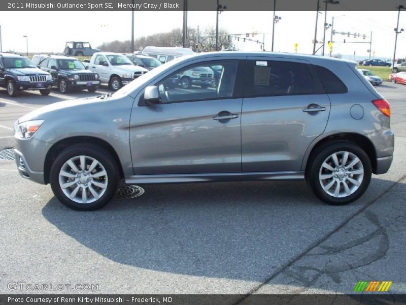 Mercury Gray / Black 2011 Mitsubishi Outlander Sport SE