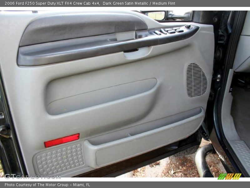 Dark Green Satin Metallic / Medium Flint 2006 Ford F250 Super Duty XLT FX4 Crew Cab 4x4