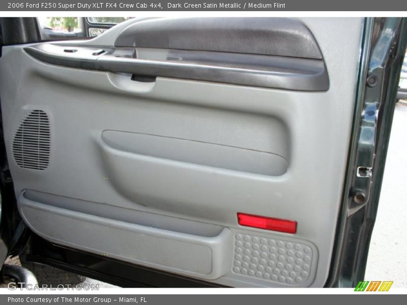 Dark Green Satin Metallic / Medium Flint 2006 Ford F250 Super Duty XLT FX4 Crew Cab 4x4