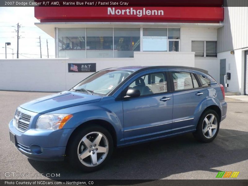 Marine Blue Pearl / Pastel Slate Gray 2007 Dodge Caliber R/T AWD