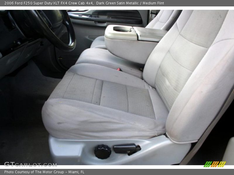 Dark Green Satin Metallic / Medium Flint 2006 Ford F250 Super Duty XLT FX4 Crew Cab 4x4