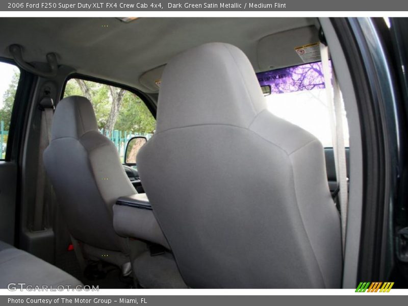 Dark Green Satin Metallic / Medium Flint 2006 Ford F250 Super Duty XLT FX4 Crew Cab 4x4