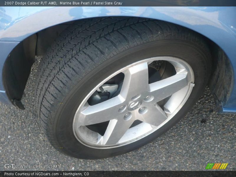 Marine Blue Pearl / Pastel Slate Gray 2007 Dodge Caliber R/T AWD