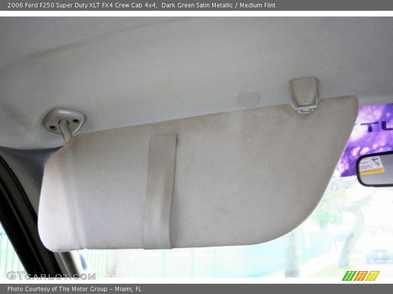 Dark Green Satin Metallic / Medium Flint 2006 Ford F250 Super Duty XLT FX4 Crew Cab 4x4