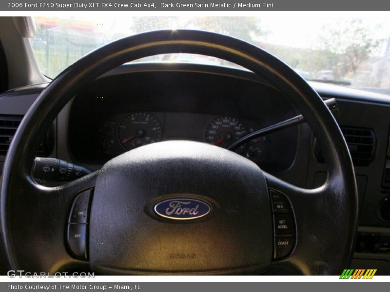 Dark Green Satin Metallic / Medium Flint 2006 Ford F250 Super Duty XLT FX4 Crew Cab 4x4