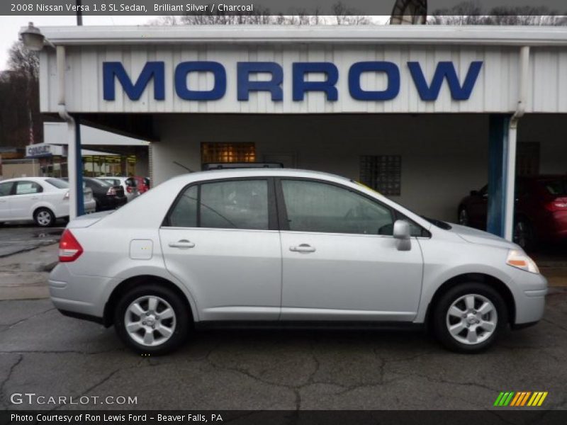 Brilliant Silver / Charcoal 2008 Nissan Versa 1.8 SL Sedan