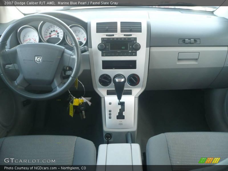 Marine Blue Pearl / Pastel Slate Gray 2007 Dodge Caliber R/T AWD