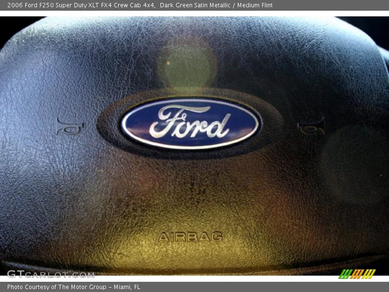 Dark Green Satin Metallic / Medium Flint 2006 Ford F250 Super Duty XLT FX4 Crew Cab 4x4
