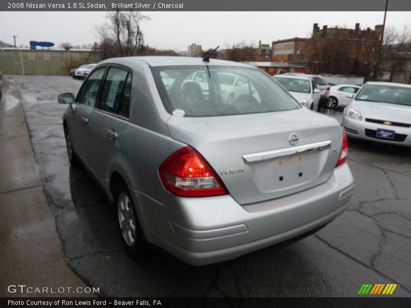 Brilliant Silver / Charcoal 2008 Nissan Versa 1.8 SL Sedan