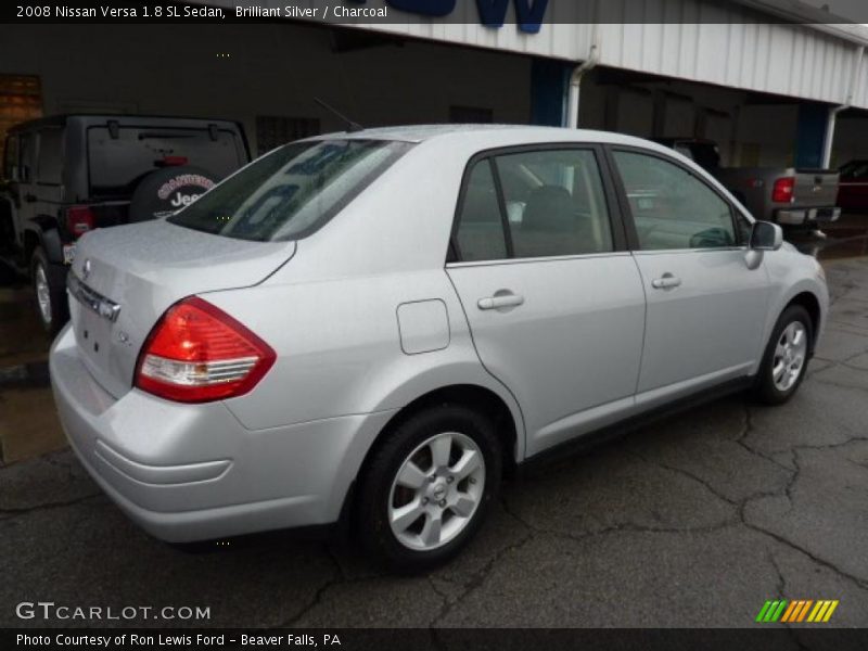 Brilliant Silver / Charcoal 2008 Nissan Versa 1.8 SL Sedan