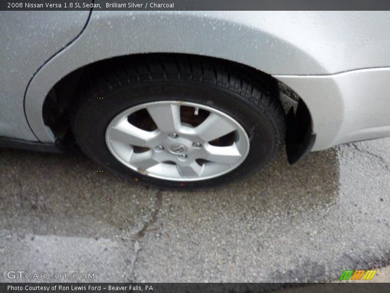 Brilliant Silver / Charcoal 2008 Nissan Versa 1.8 SL Sedan