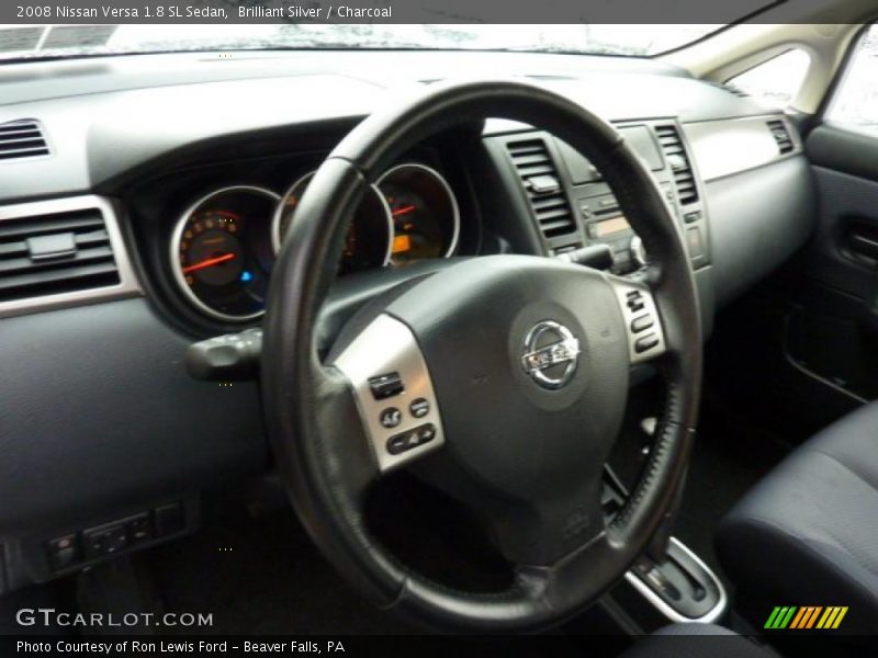Brilliant Silver / Charcoal 2008 Nissan Versa 1.8 SL Sedan