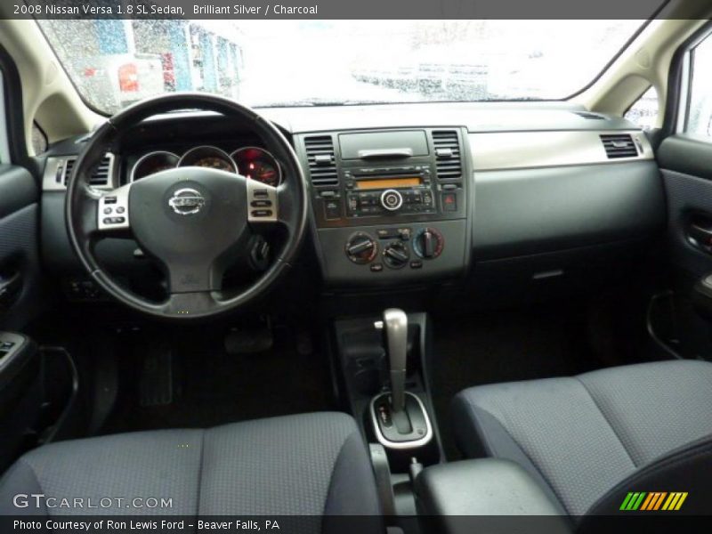 Brilliant Silver / Charcoal 2008 Nissan Versa 1.8 SL Sedan