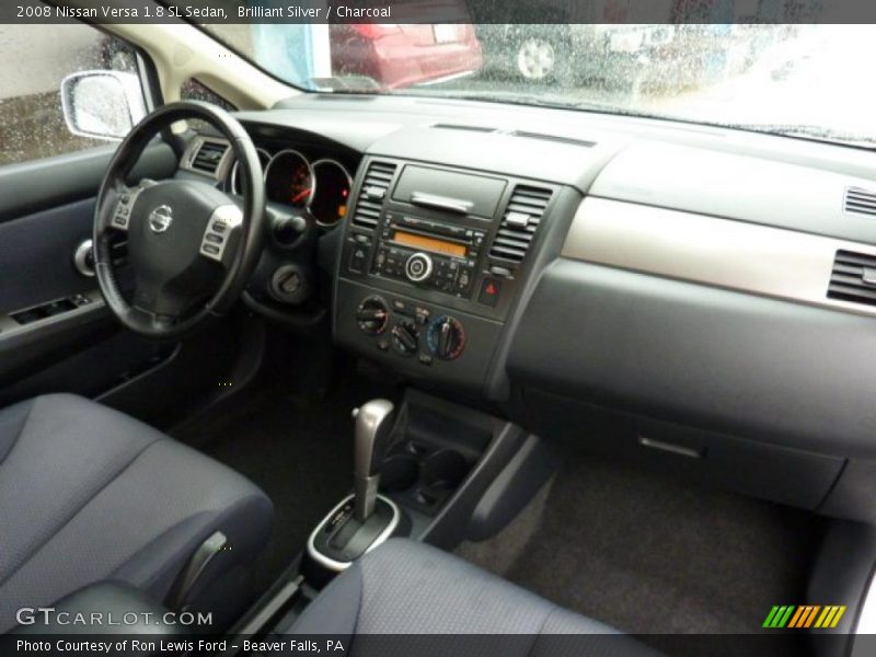 Brilliant Silver / Charcoal 2008 Nissan Versa 1.8 SL Sedan
