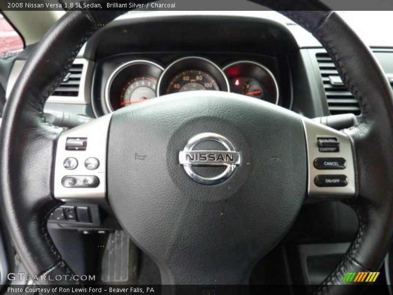 Brilliant Silver / Charcoal 2008 Nissan Versa 1.8 SL Sedan