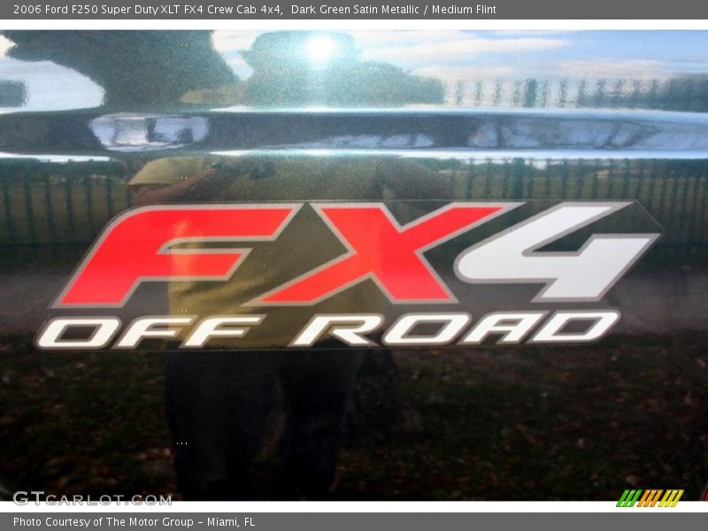 Dark Green Satin Metallic / Medium Flint 2006 Ford F250 Super Duty XLT FX4 Crew Cab 4x4