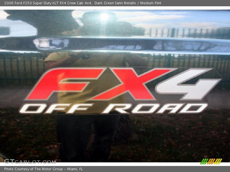 Dark Green Satin Metallic / Medium Flint 2006 Ford F250 Super Duty XLT FX4 Crew Cab 4x4