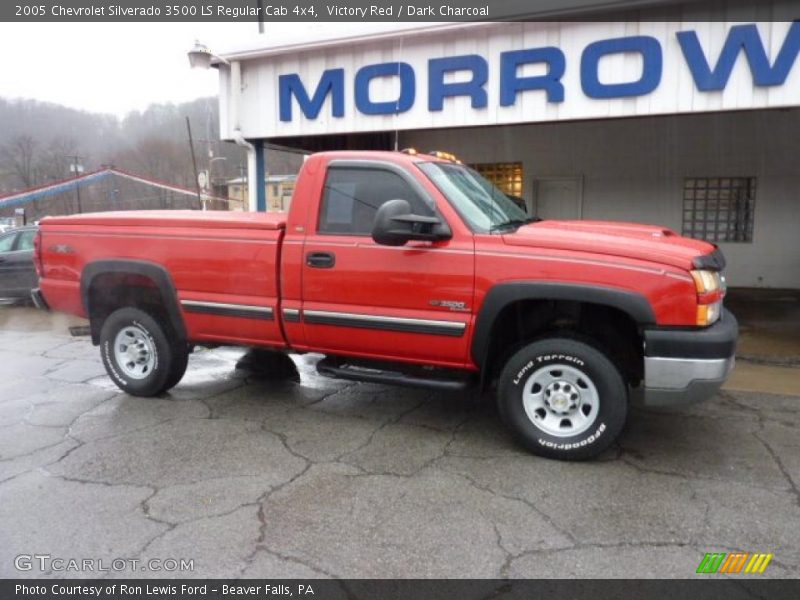 Victory Red / Dark Charcoal 2005 Chevrolet Silverado 3500 LS Regular Cab 4x4