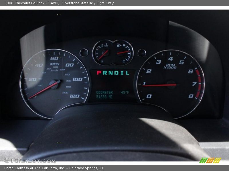 Silverstone Metallic / Light Gray 2008 Chevrolet Equinox LT AWD