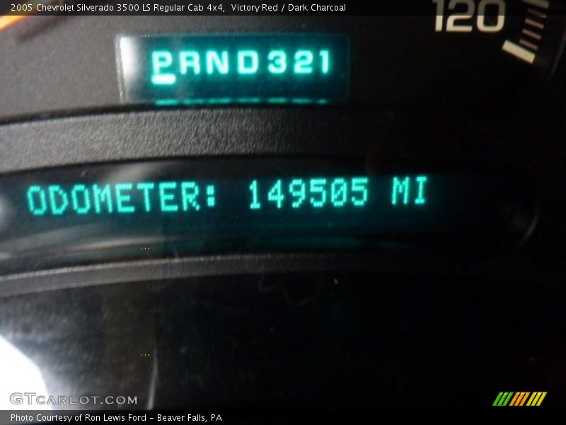 Victory Red / Dark Charcoal 2005 Chevrolet Silverado 3500 LS Regular Cab 4x4