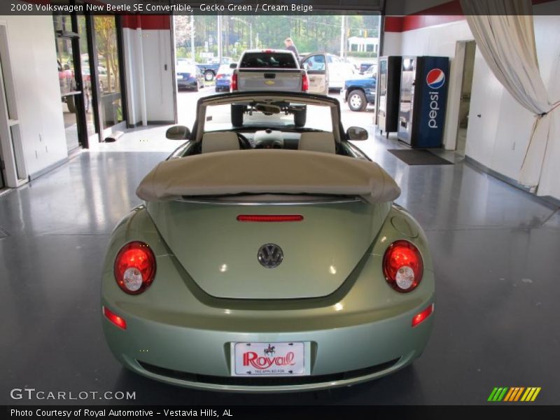 Gecko Green / Cream Beige 2008 Volkswagen New Beetle SE Convertible