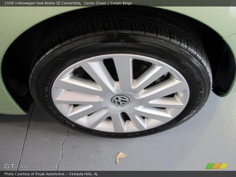 Gecko Green / Cream Beige 2008 Volkswagen New Beetle SE Convertible