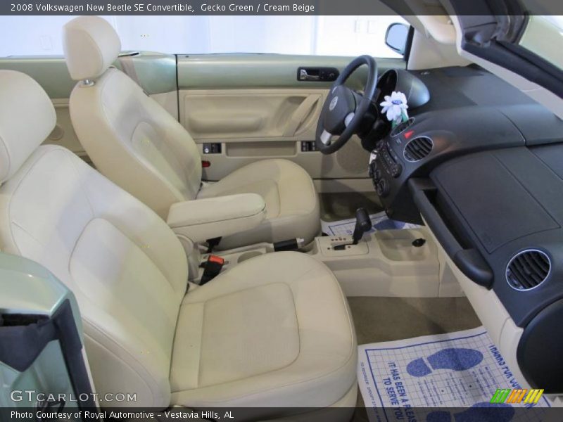 Gecko Green / Cream Beige 2008 Volkswagen New Beetle SE Convertible