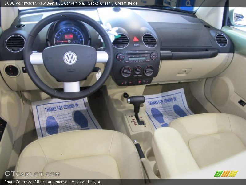 Gecko Green / Cream Beige 2008 Volkswagen New Beetle SE Convertible