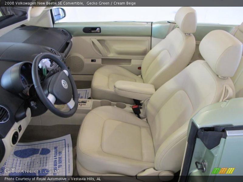Gecko Green / Cream Beige 2008 Volkswagen New Beetle SE Convertible