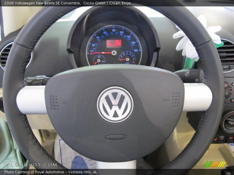Gecko Green / Cream Beige 2008 Volkswagen New Beetle SE Convertible