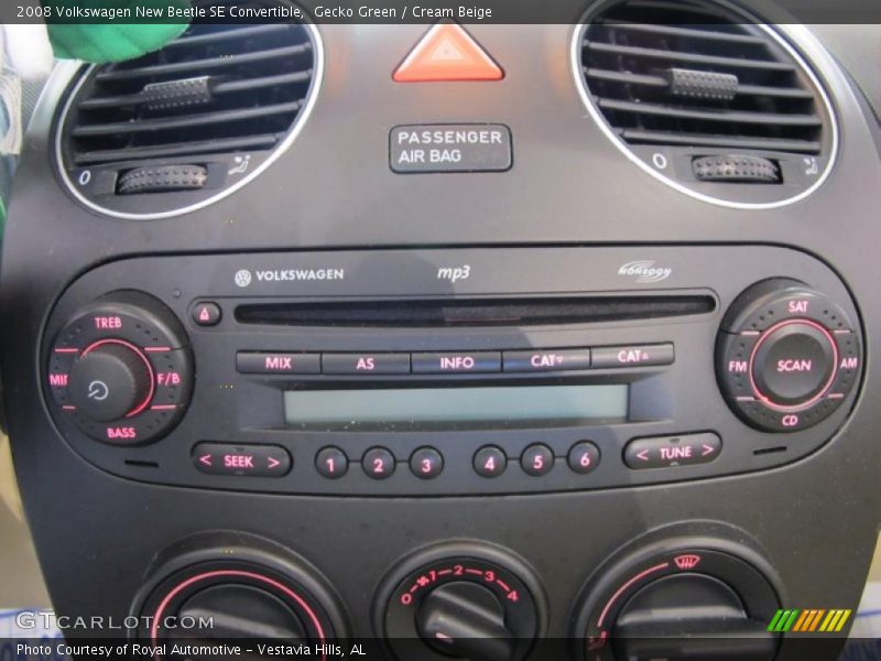 Gecko Green / Cream Beige 2008 Volkswagen New Beetle SE Convertible