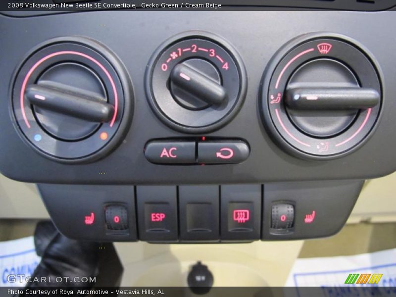Gecko Green / Cream Beige 2008 Volkswagen New Beetle SE Convertible